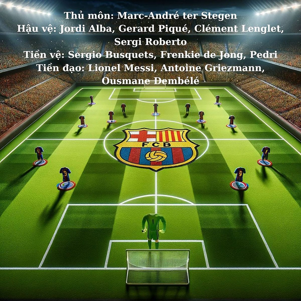 Đội hình Barca FO4 mạnh nhất